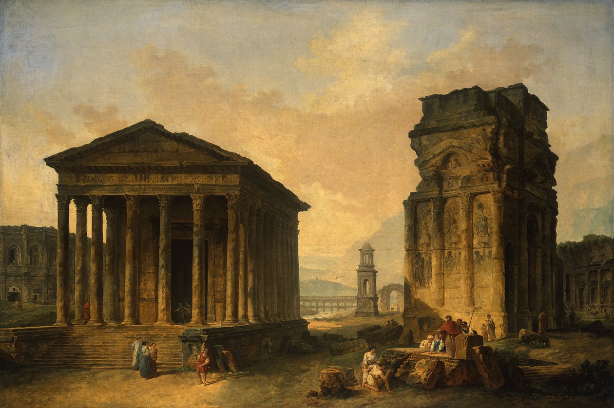 Nîmes, Orange és Saint-Rémy-de-Provence romjai alkotó: Hubert Robert