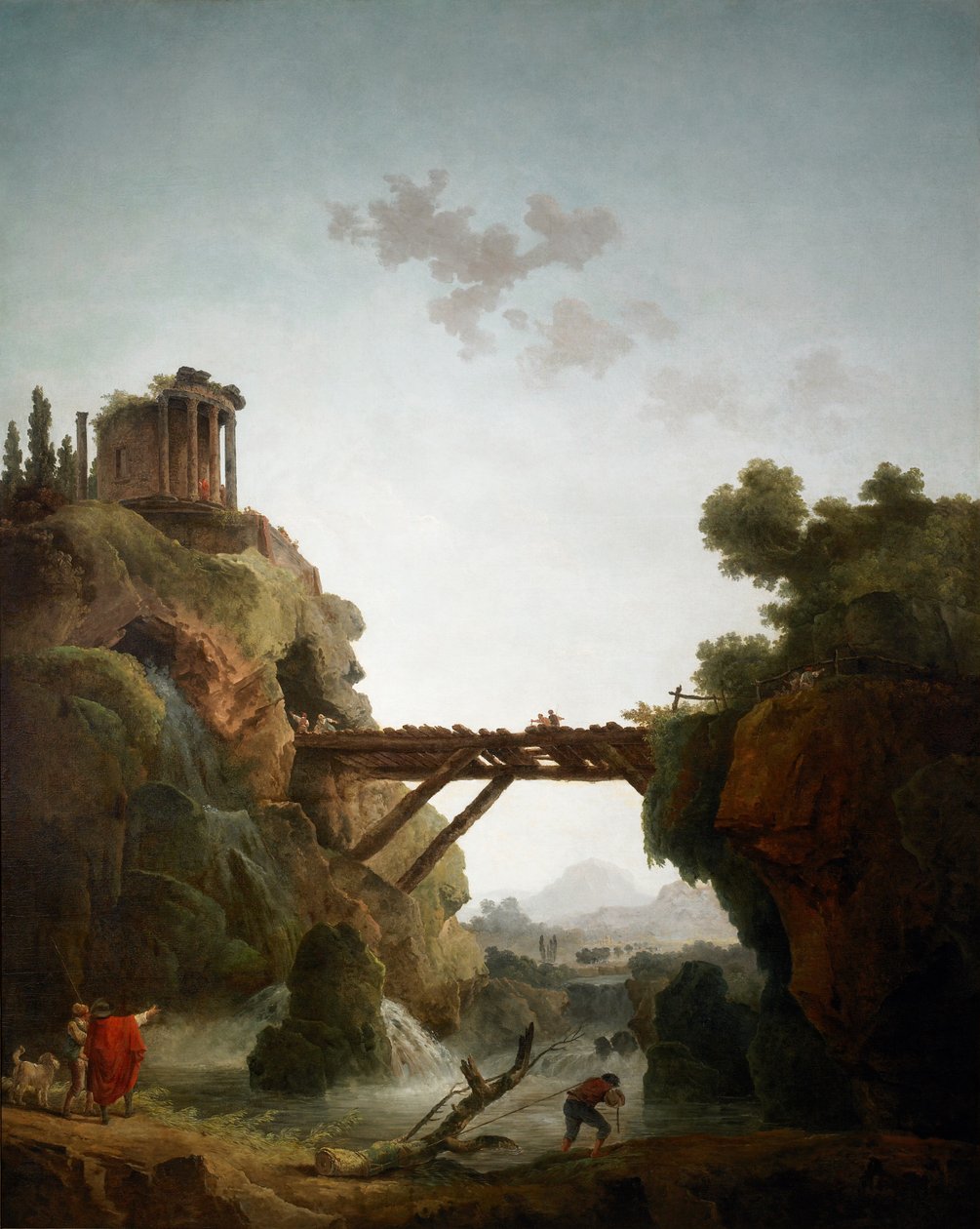 Fantasztikus kilátás Tivolira alkotó: Hubert Robert