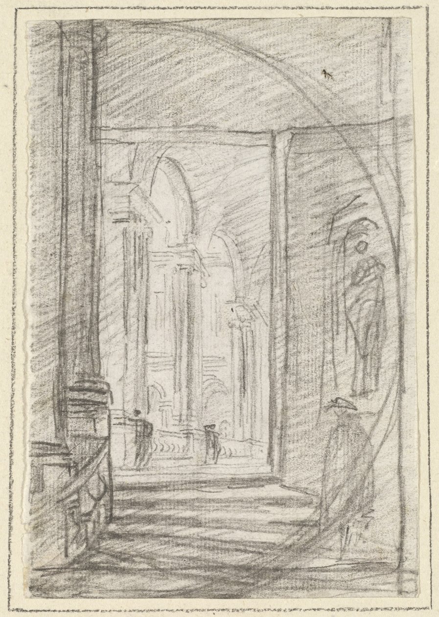 Egy római palota belseje alkotó: Hubert Robert