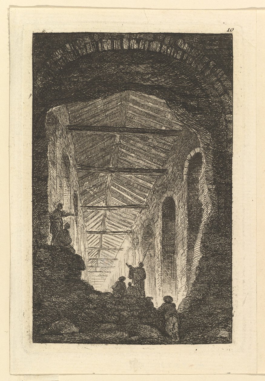 Az Antik Galéria, kb. 1763-65. alkotó: Hubert Robert