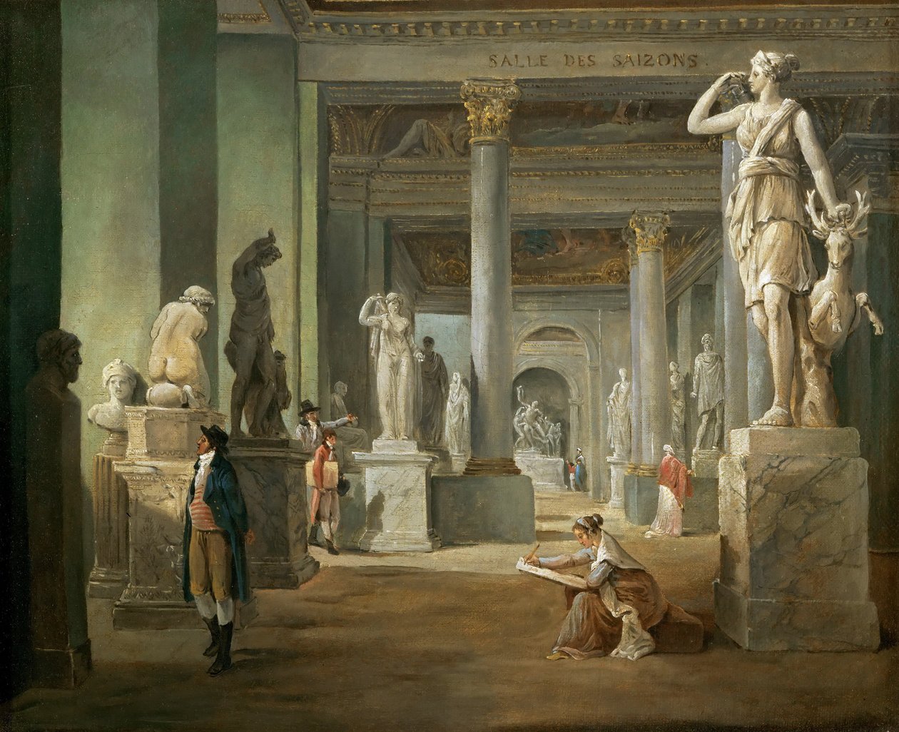 Az évszakok csarnoka a Louvre-ban alkotó: Hubert Robert
