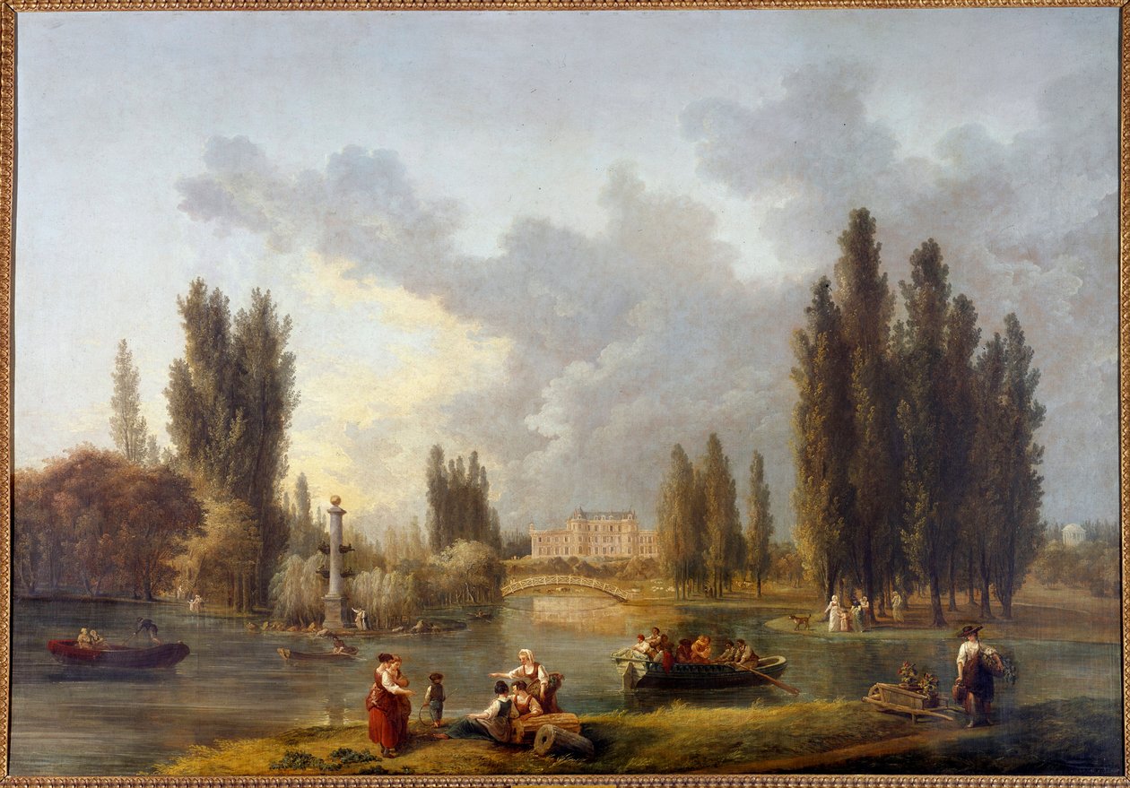 Mereville vára Hubert Robert (1733-1808) festménye 18. századi Sceaux, a francia sziget múzeuma alkotó: Hubert Robert