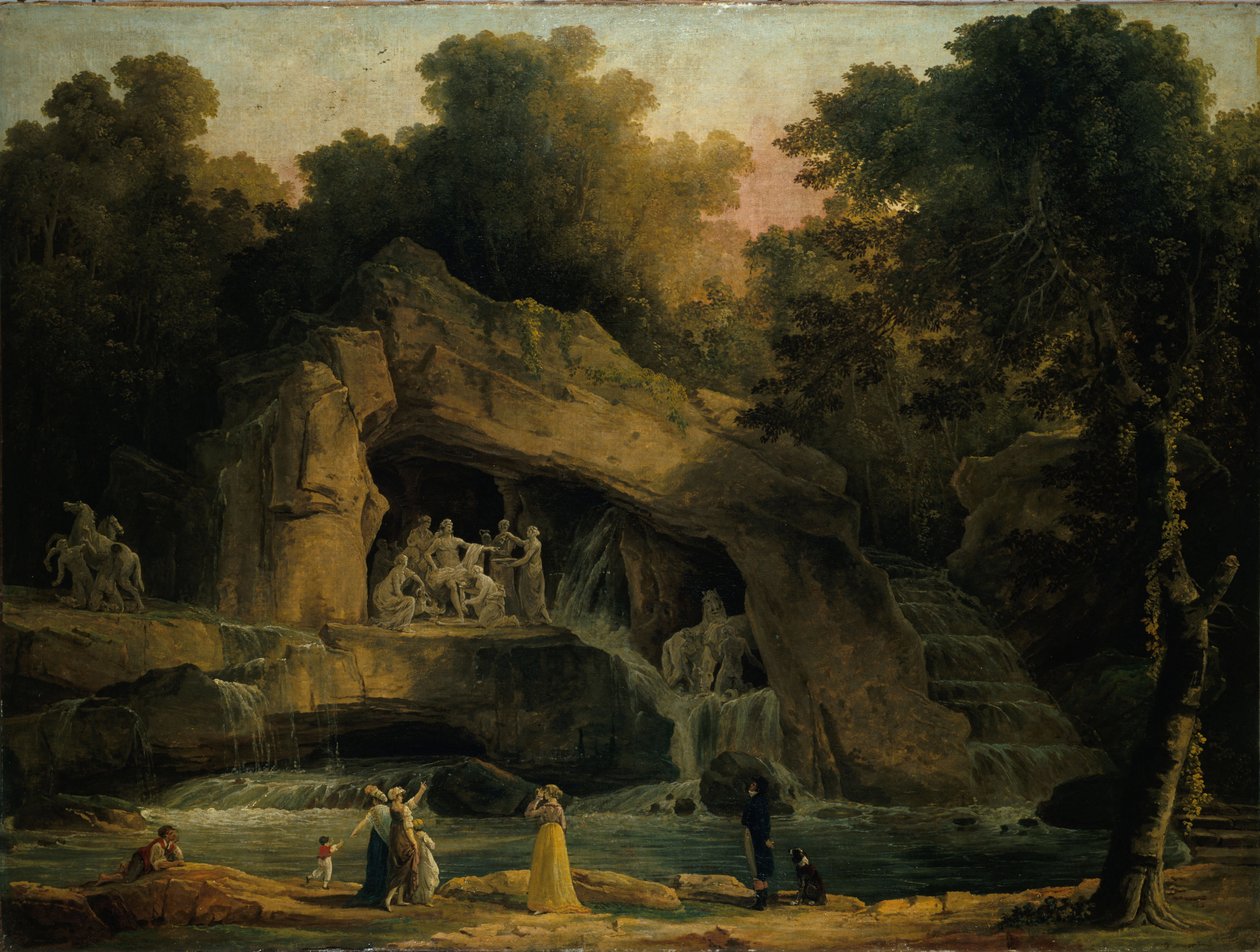 Apolló fürdője Versailles-ban, 1803. alkotó: Hubert Robert
