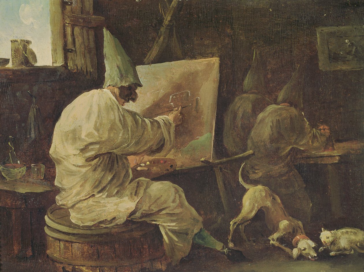 Buffoons festő alkotó: Hubert Robert