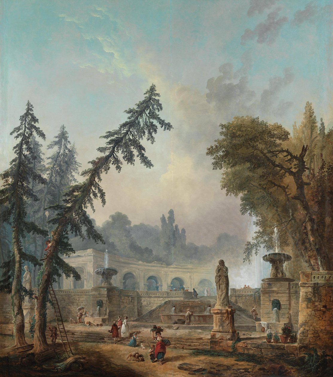 Parki táj alkotó: Hubert Robert