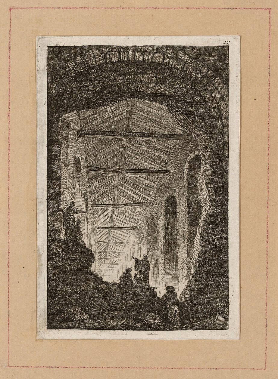 Tizedik tányér az Esték Rómában című filmből alkotó: Hubert Robert