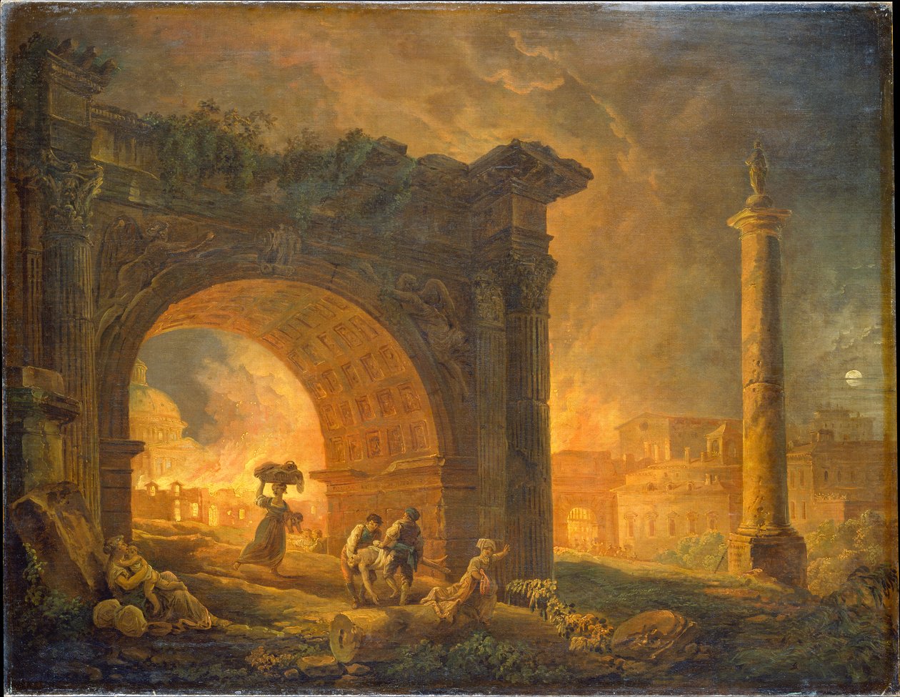 Római romok alkotó: Hubert Robert