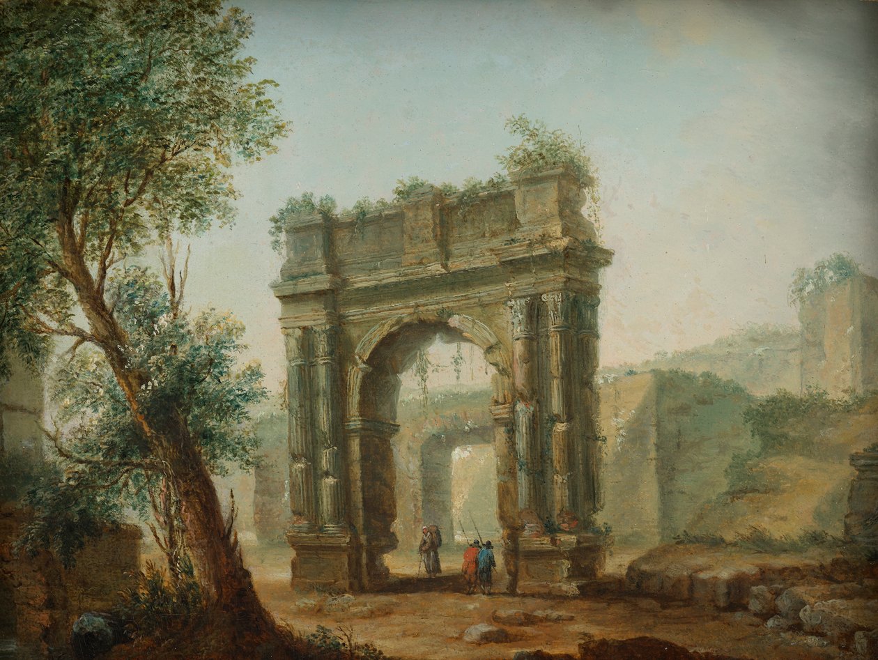 romok tája alkotó: Hubert Robert