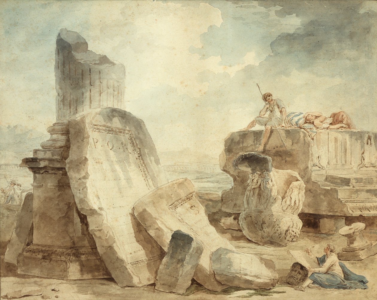 Romok alakokkal alkotó: Hubert Robert