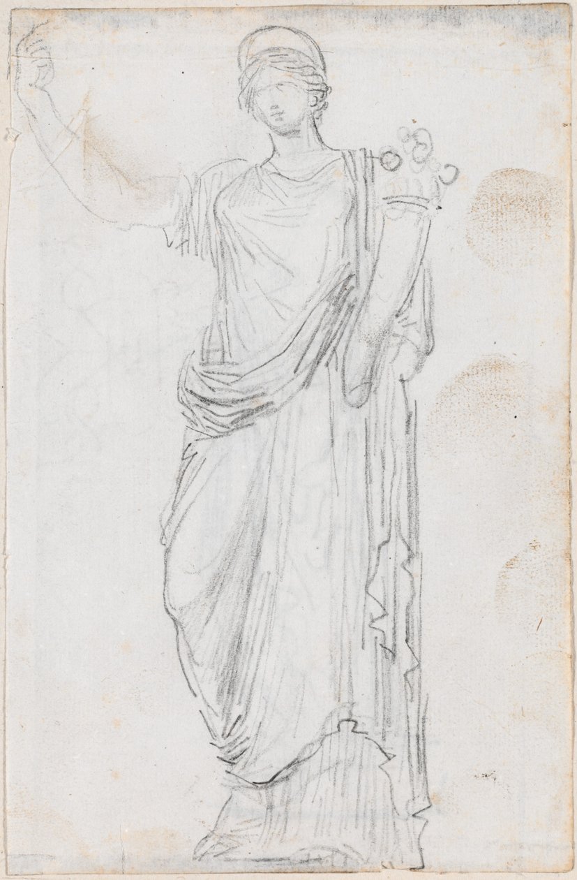 A bőség szobra [recto] alkotó: Hubert Robert