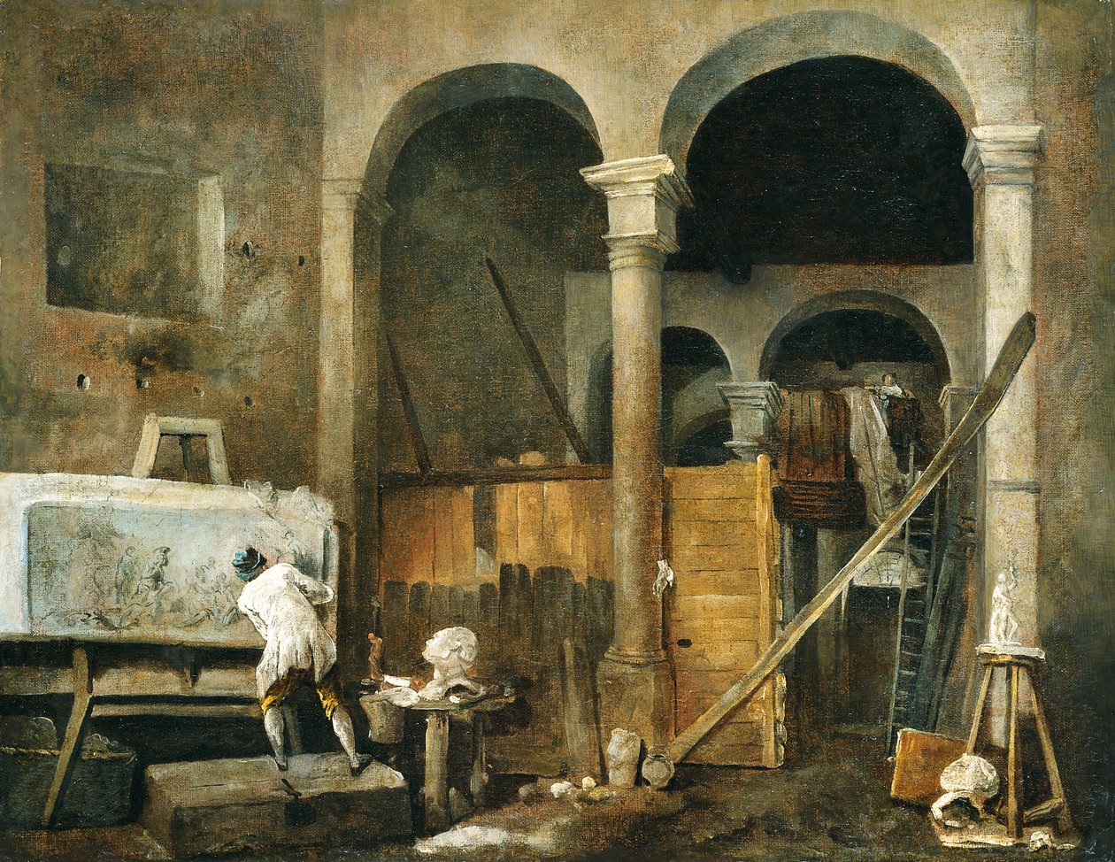 A művész műterme alkotó: Hubert Robert