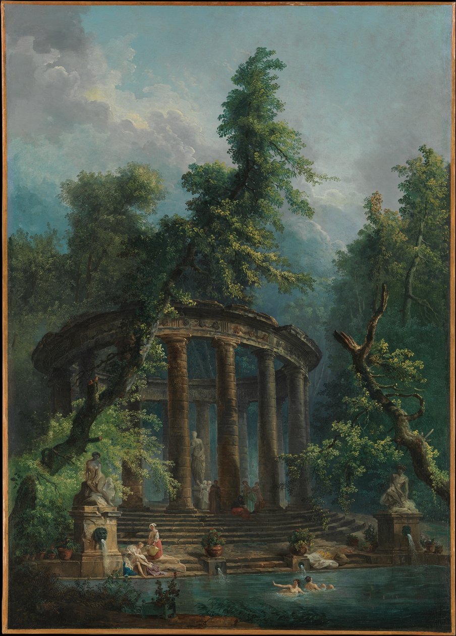 A fürdőmedence alkotó: Hubert Robert