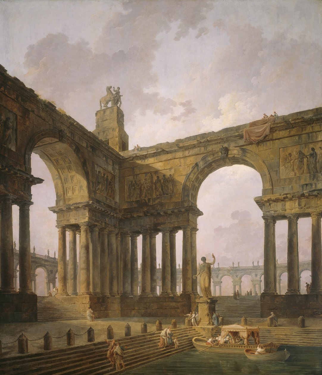 A leszállóhely, 1787-88 alkotó: Hubert Robert