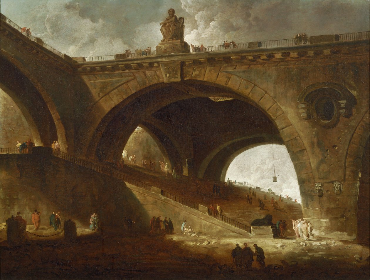 A régi híd alkotó: Hubert Robert