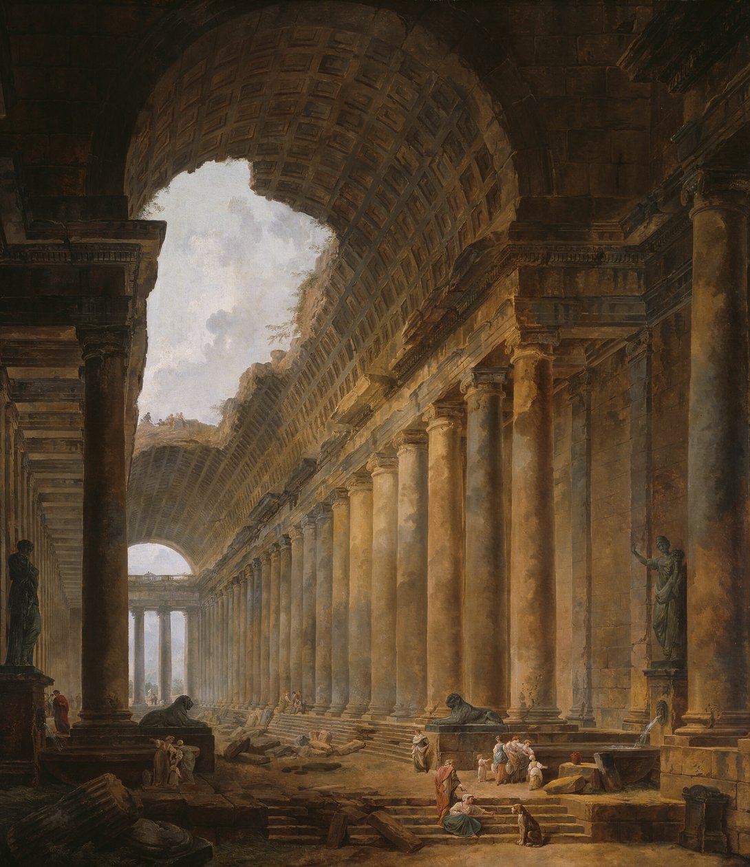 A régi templom alkotó: Hubert Robert