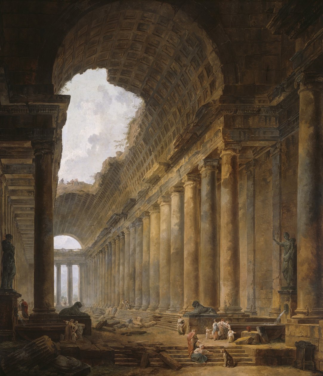 A régi templom, 1787-88 alkotó: Hubert Robert