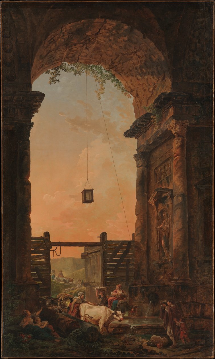 A jószág hazatérése alkotó: Hubert Robert