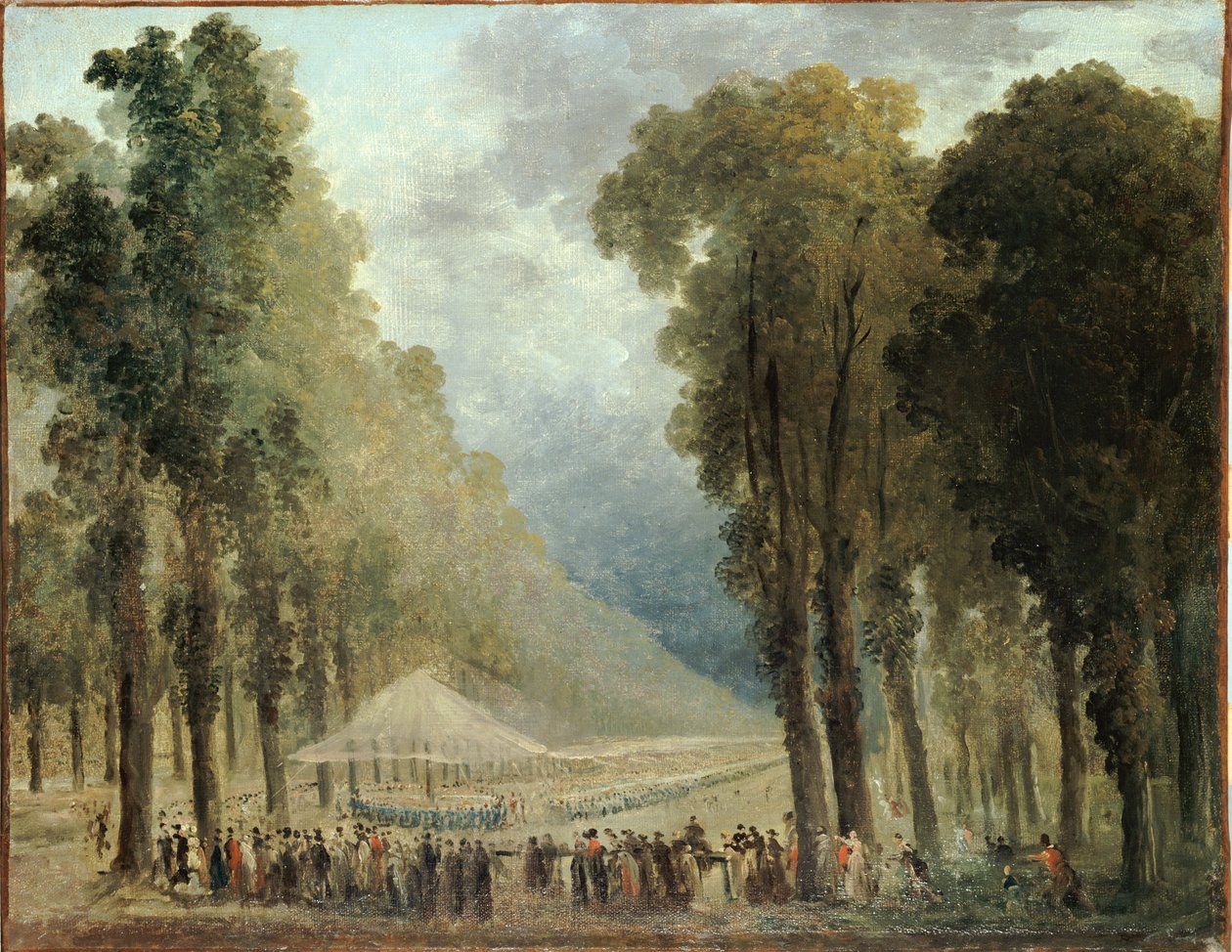A katonák bankettje alkotó: Hubert Robert