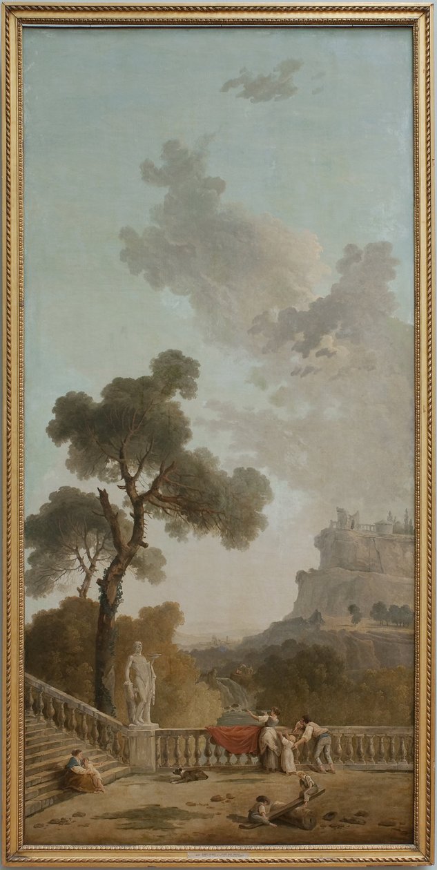 Kilátás a teraszról alkotó: Hubert Robert