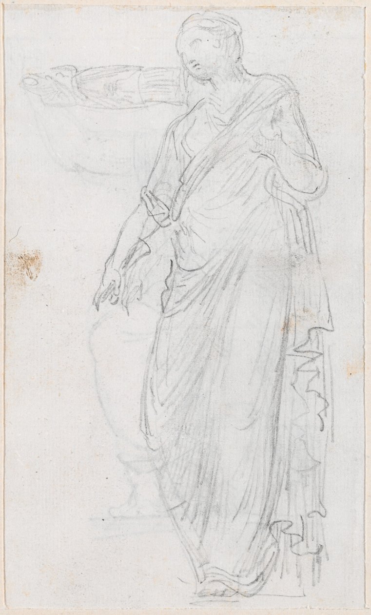 Nő a tógában [verso] alkotó: Hubert Robert