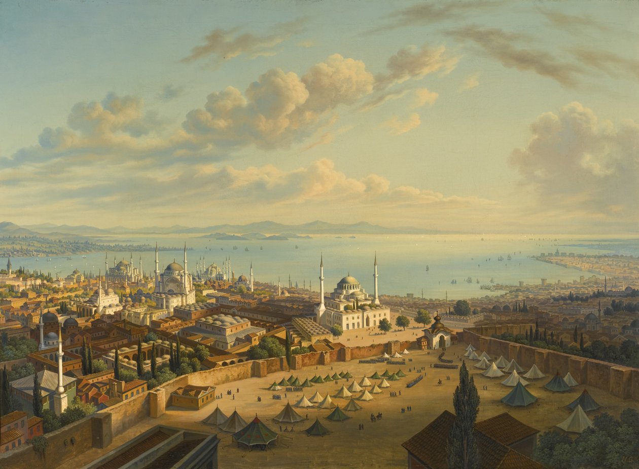 Konstantinápoly a beyaziti tűztoronyból alkotó: Hubert Sattler