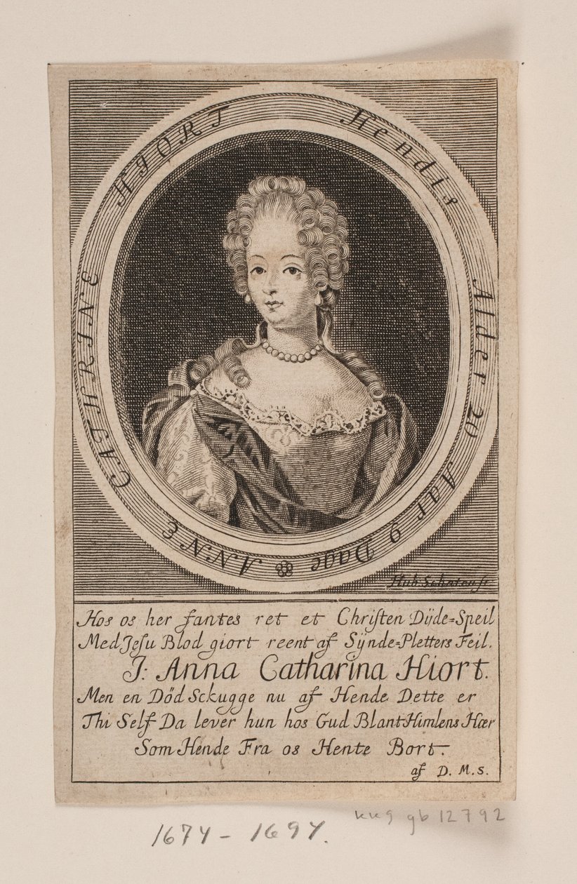 Anna Catharina Hjort alkotó: Hubert Schaten