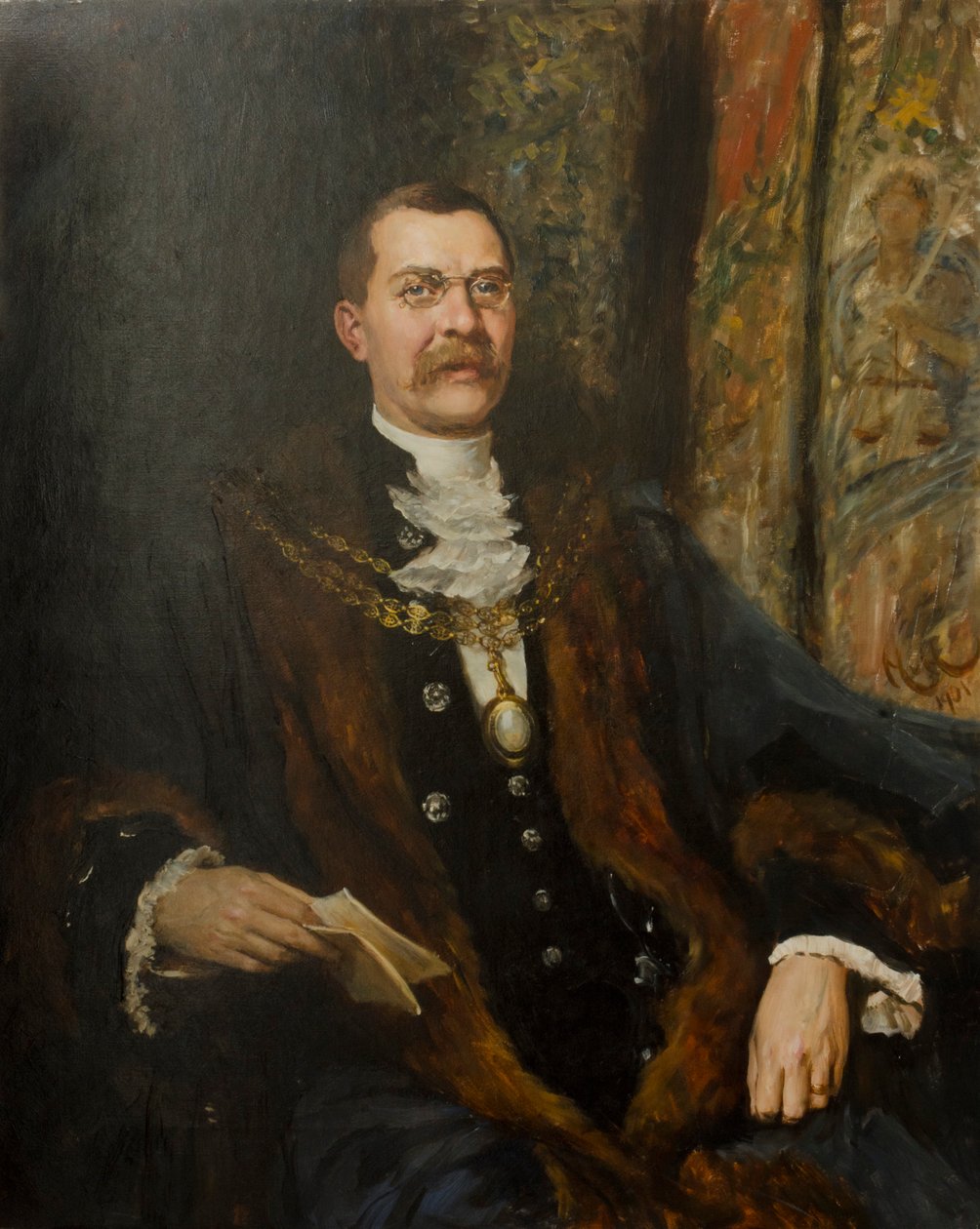 Sir George Hussey alderman, 1901 alkotó: Hubert von Herkomer