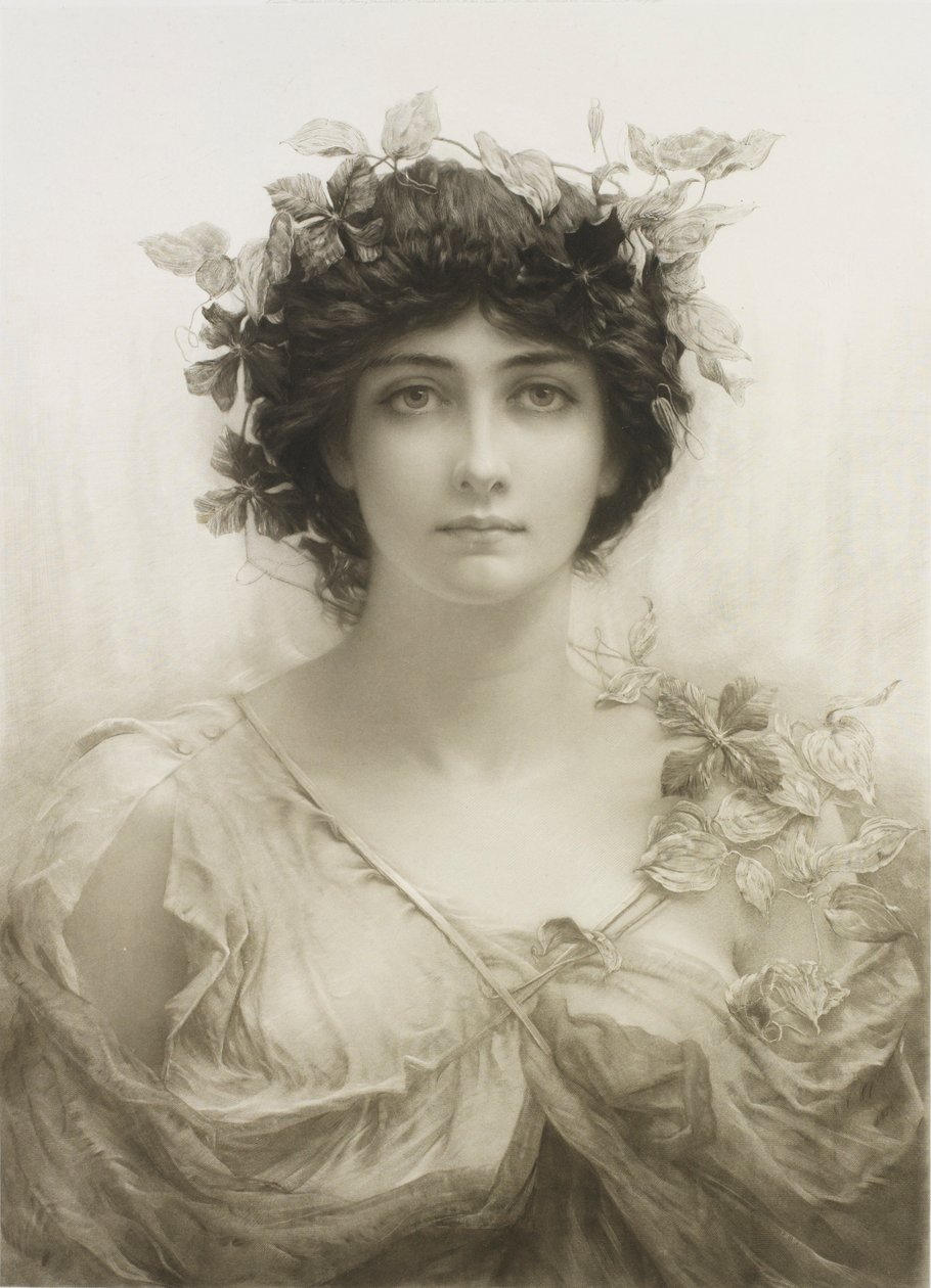 Clematis (vegyes metszet) alkotó: Hubert von Herkomer