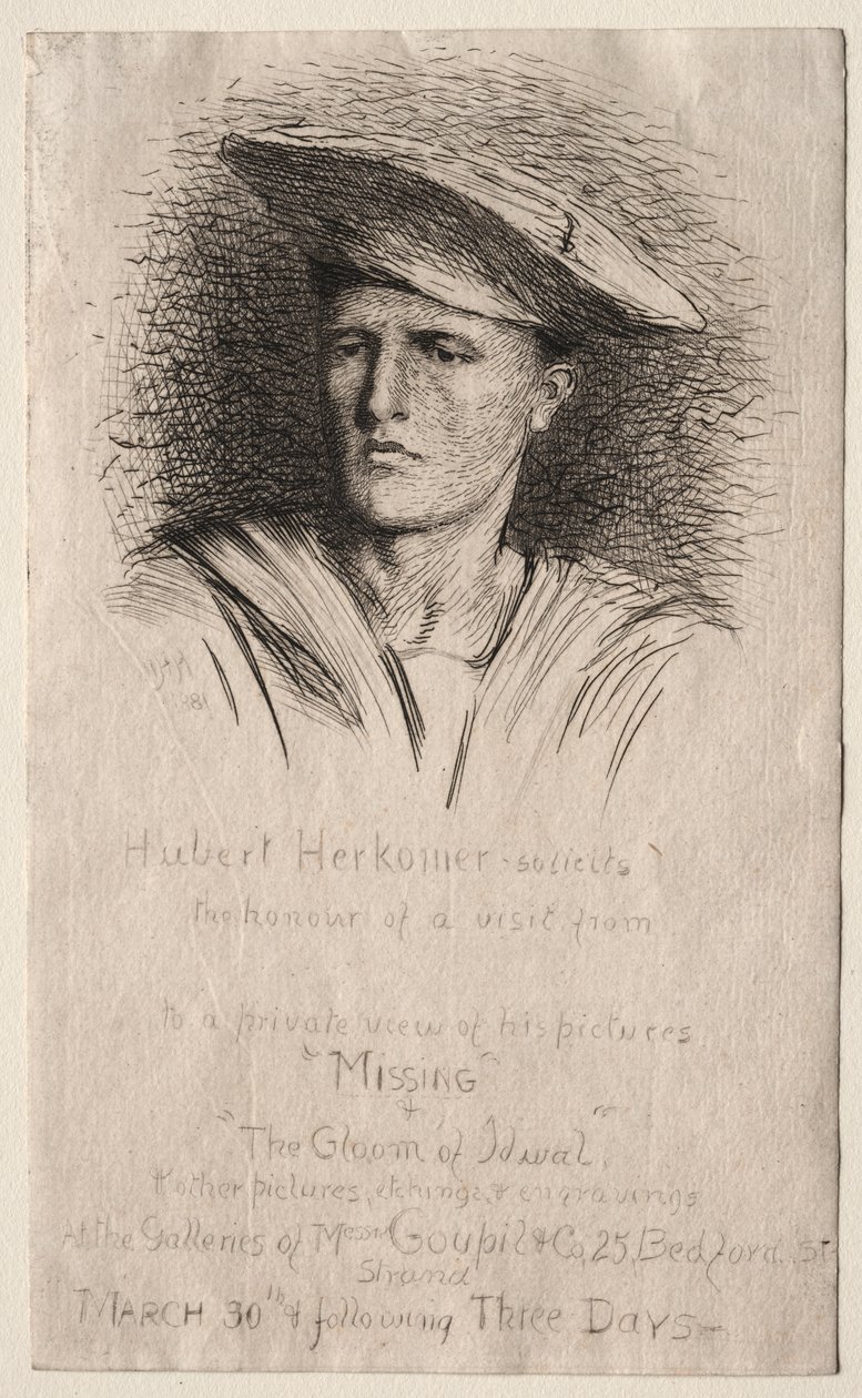 Egy fiatalember feje alkotó: Hubert von Herkomer