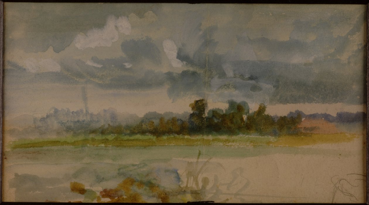 A „három tájvázlat” egyike (lásd még: 258629 és 258631) alkotó: Hubert von Herkomer