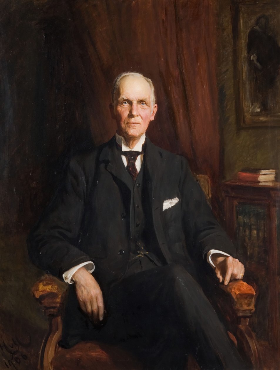 Sir Edward George Jenkinson portréja 1836-1919, 1906. alkotó: Hubert von Herkomer