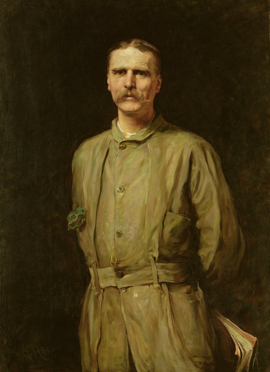 Archibald Forbes haditudósító portréja, 1881 alkotó: Hubert von Herkomer