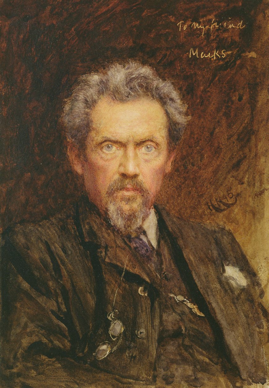 Henry Stacy Marks (1829-98) portréja 1890 alkotó: Hubert von Herkomer