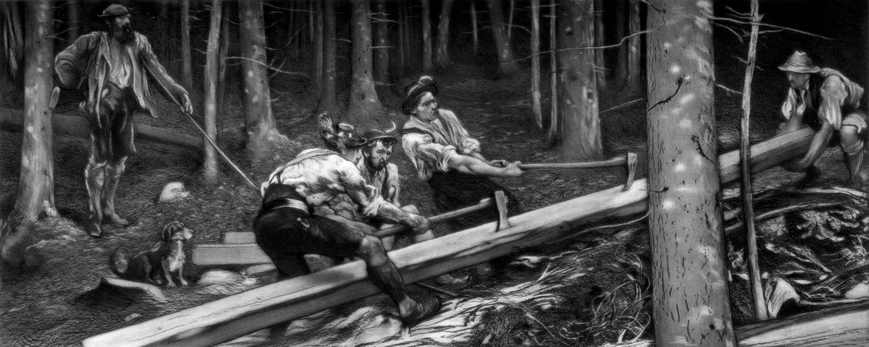 A favágók, 1880-1882. alkotó: Hubert von Herkomer
