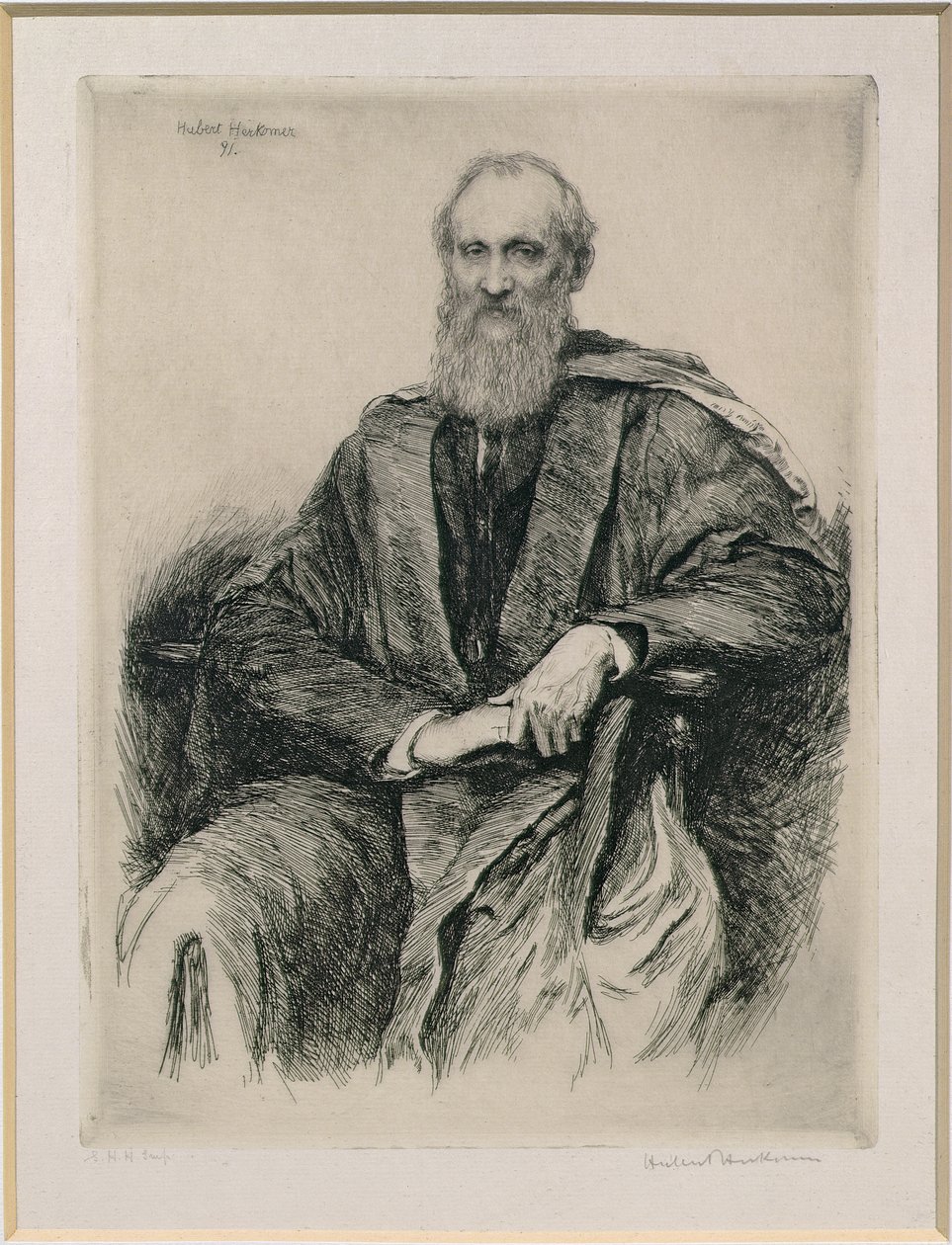 William Thomson, 1. báró Kelvin (1824-1907) brit matematikus és fizikus, 1891 alkotó: Hubert von Herkomer