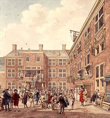 Oudezijdsheerenlogement, Amszterdam (litográfia) alkotó: Hubertus Petrus Schouten