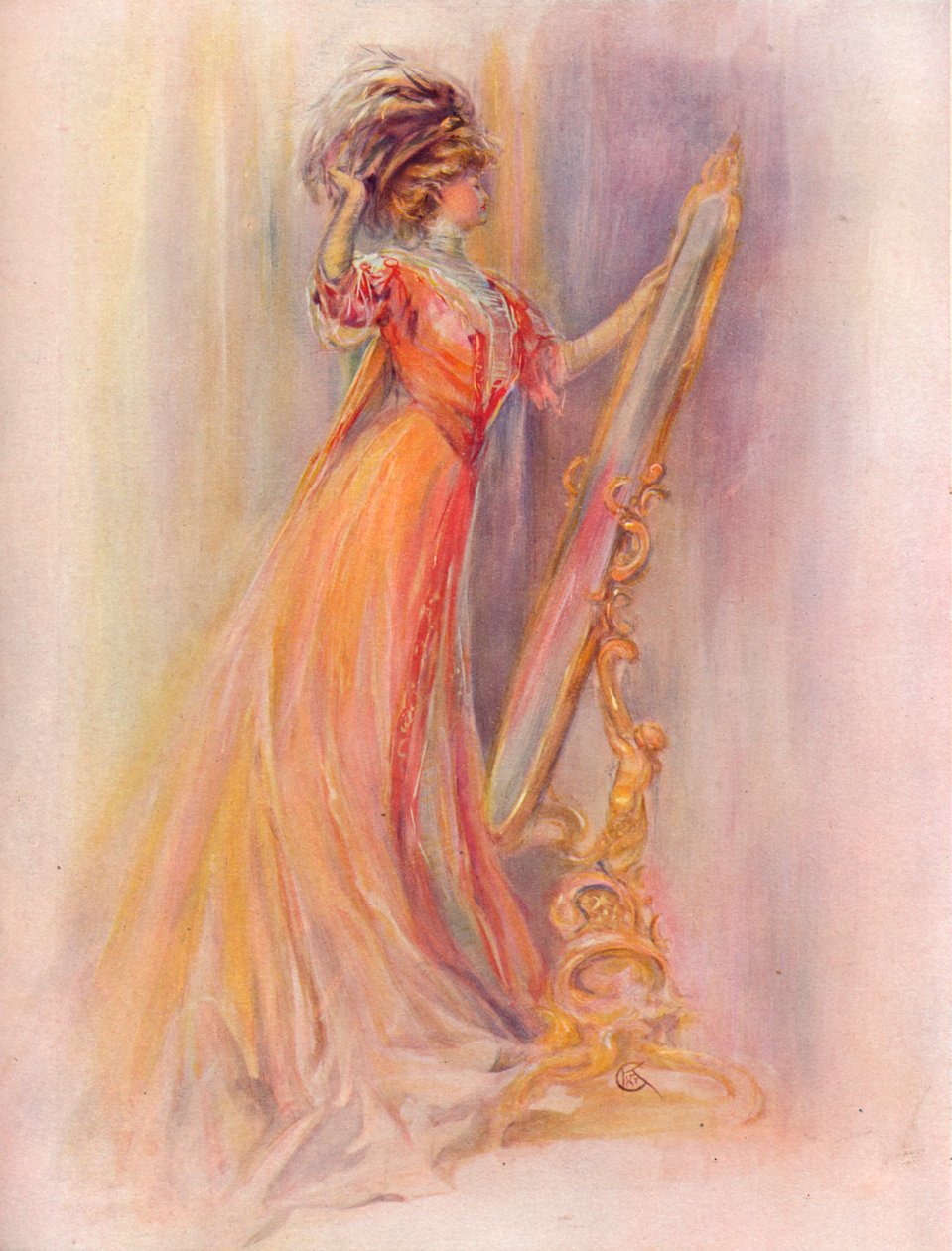 „A divattanulmány”, 1908 alkotó: Hubner and Wilson