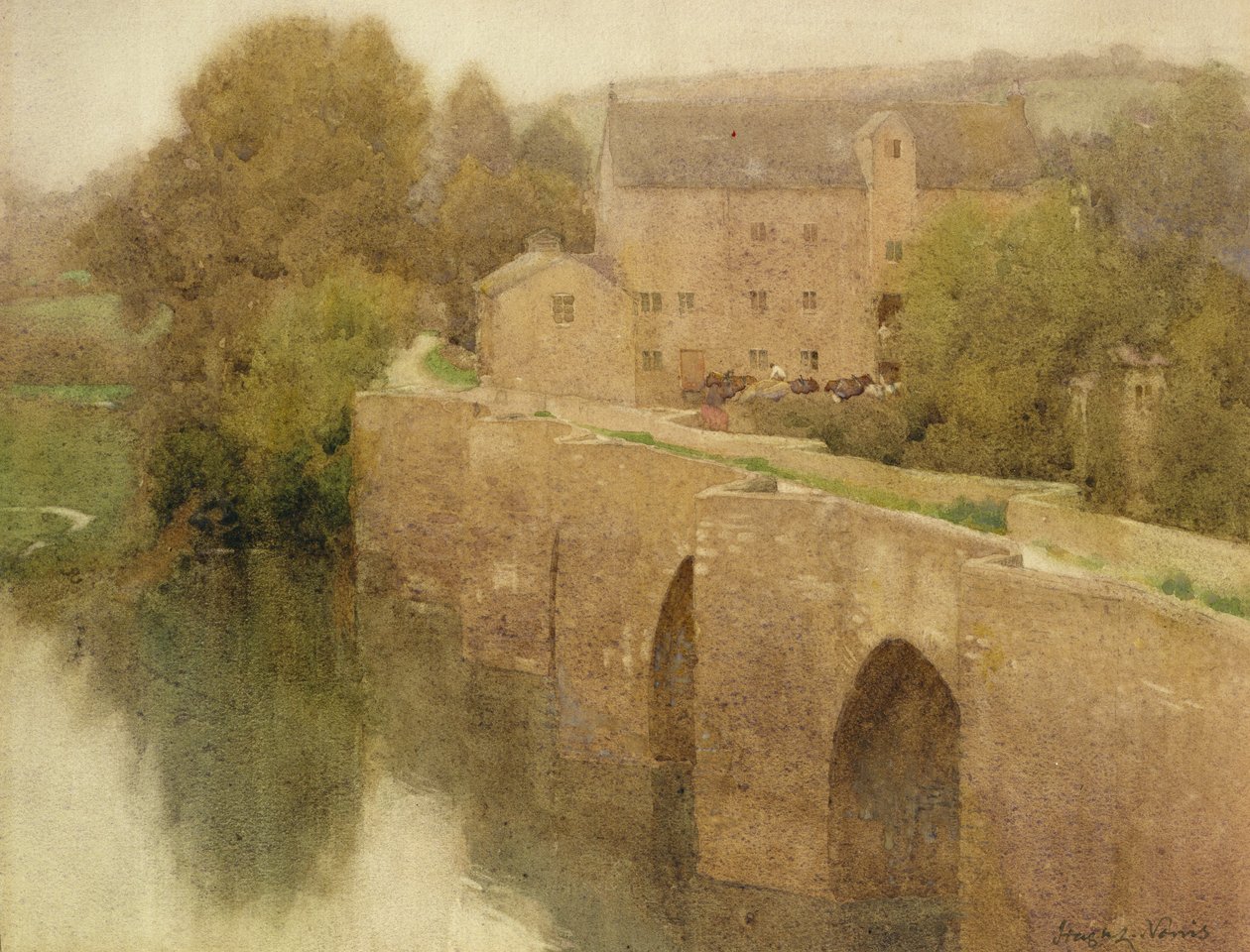 Staverton Bridge, Devon alkotó: Hugh L. Norris