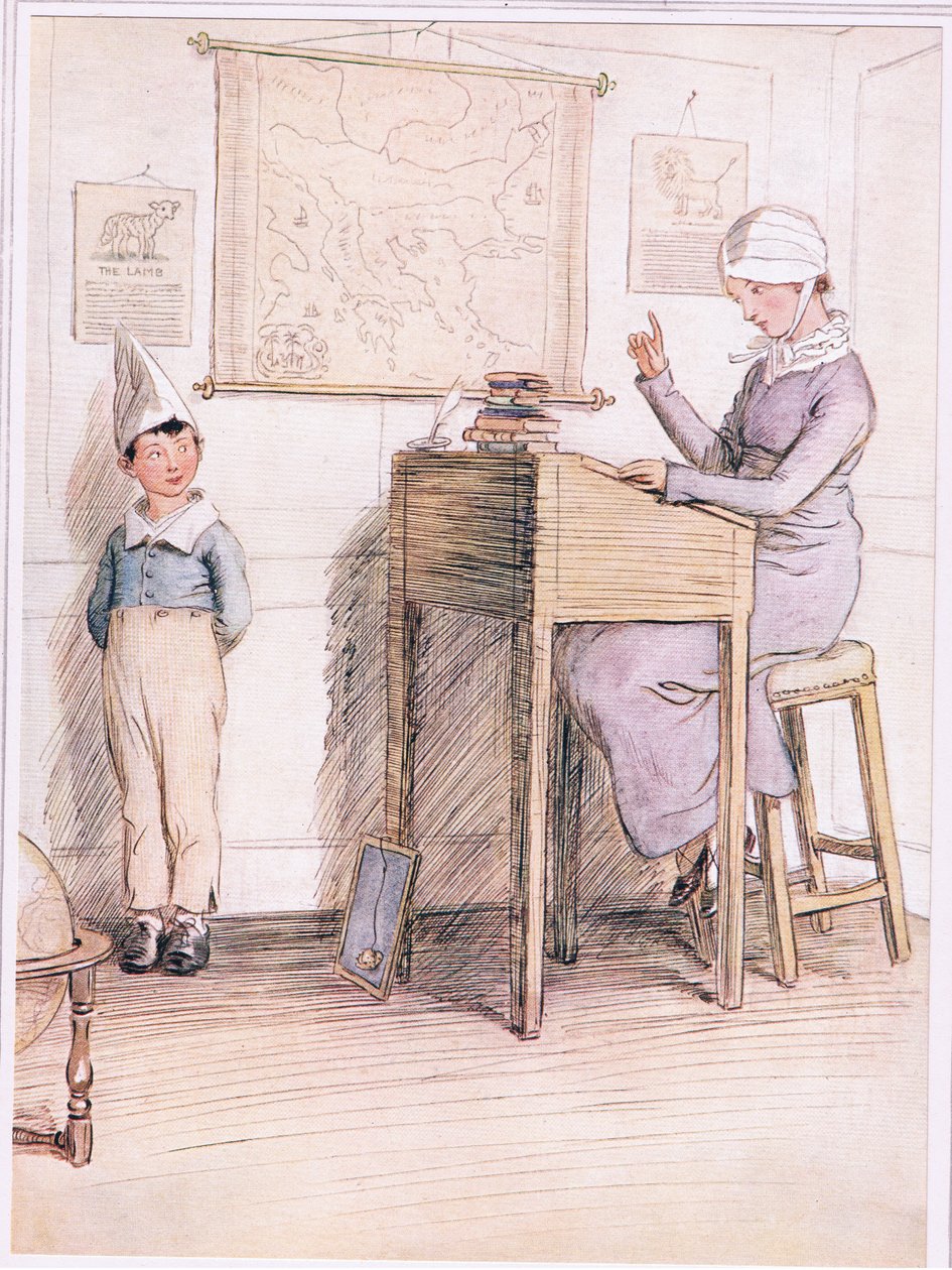 Boldogtalan fiú, szégyelled magad? alkotó: Hugh Thomson