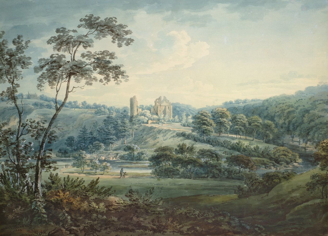 Rosslyn kastély, Midlothian alkotó: Hugh William Williams