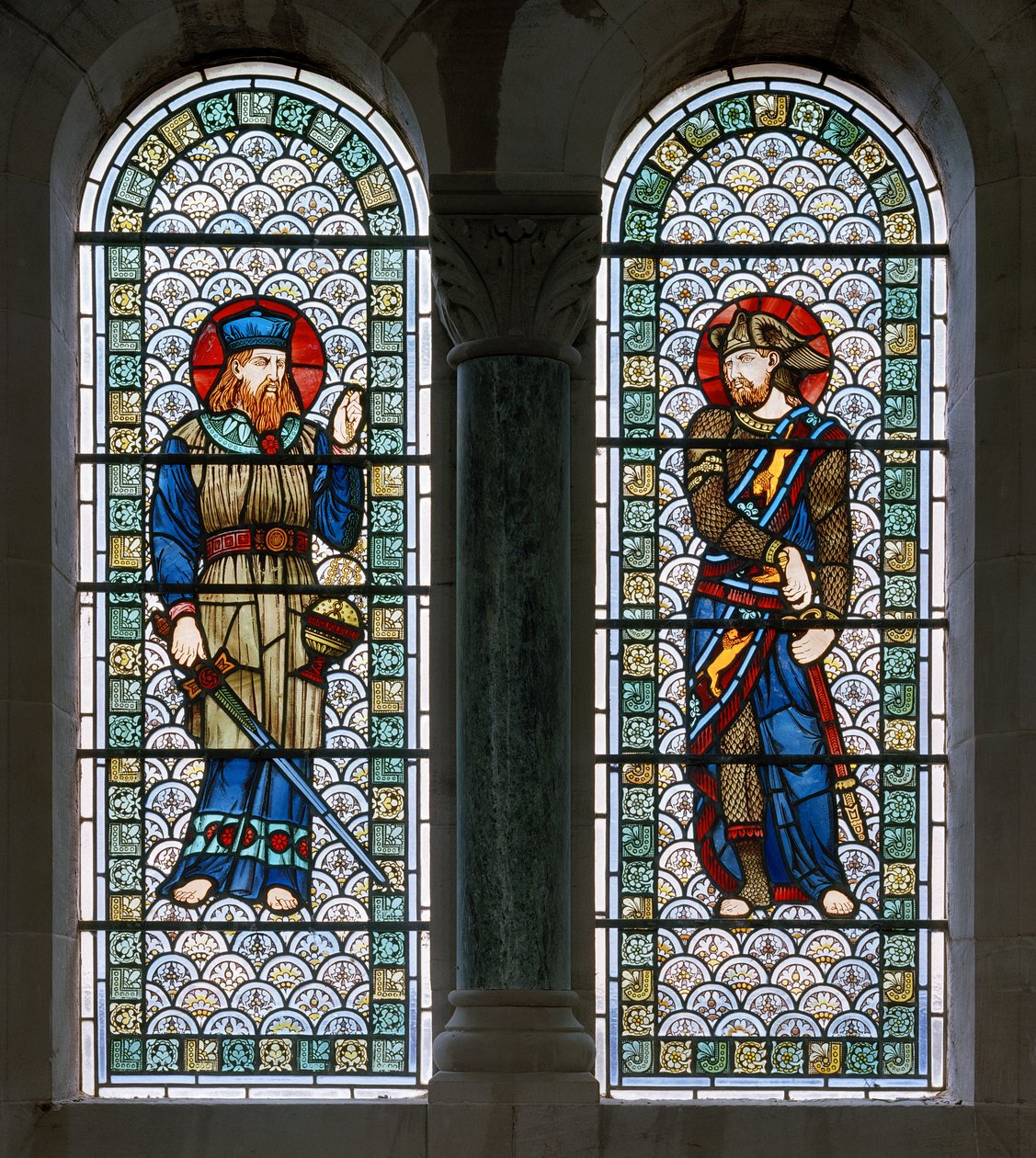 Hoarwithy, St Catherine, Belham & Co, Hugh Arthur Kennedy, Joshua és Ezekiel, 1885 körül alkotó: Hugh Arthur Kennedy