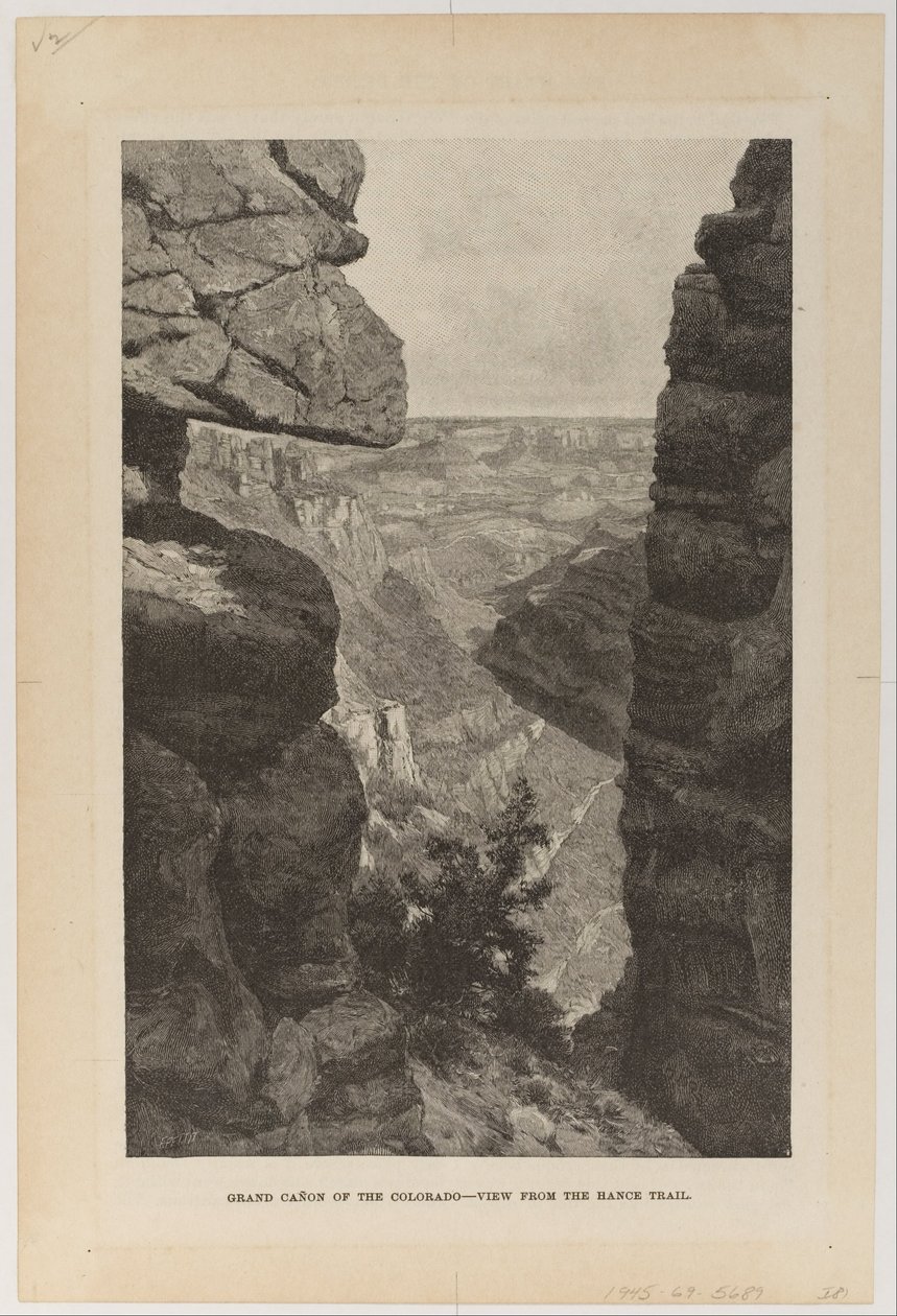 A Colorado -i Grand Canyon, Kilátás a Hance -ösvényről alkotó: Hugh Bolton Jones