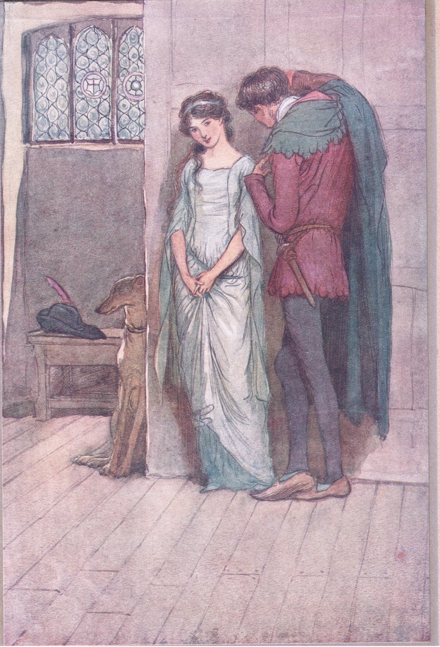 És most éppen önmagad gazdagságára törekszem, illusztráció a Windsori vidám feleségekből, 1910 alkotó: Hugh Thomson