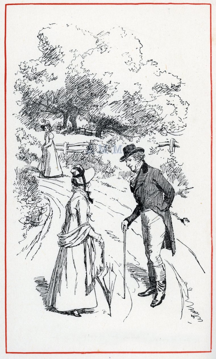 Illusztráció: "Emma", Jane Austen (illusztráció) alkotó: Hugh Thomson