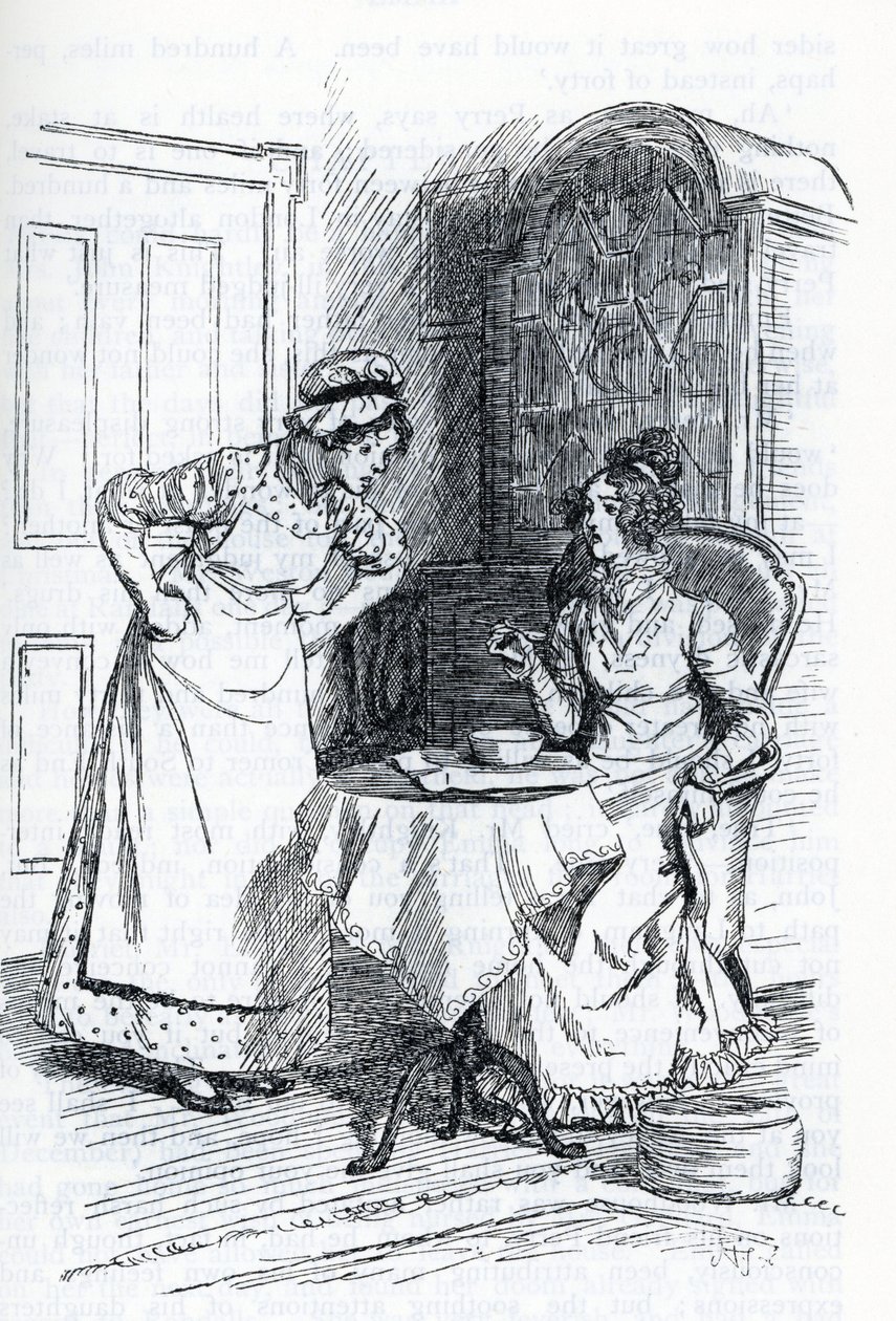Illusztráció: "Emma", Jane Austen (illusztráció) alkotó: Hugh Thomson