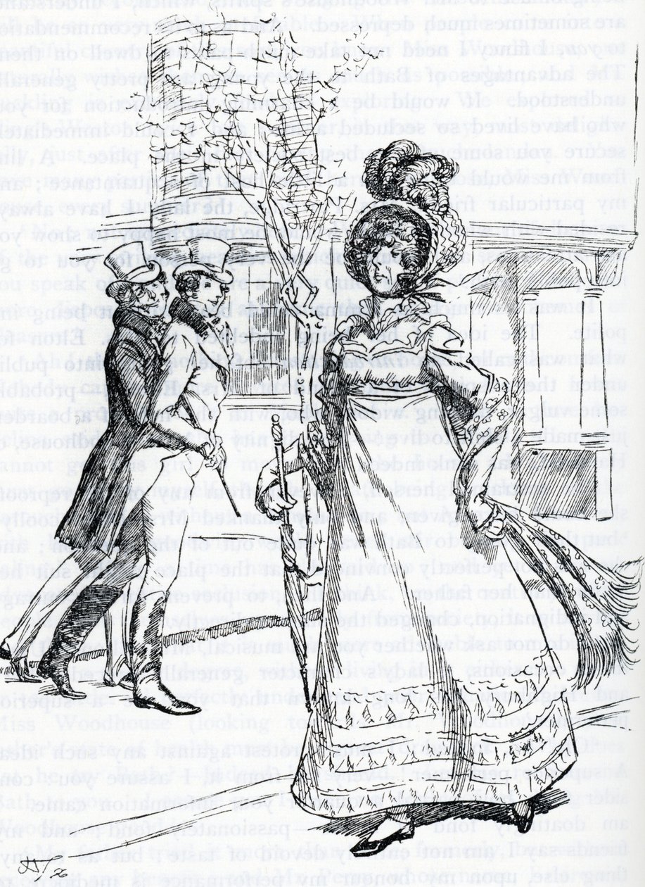 Illusztráció: "Emma", Jane Austen (illusztráció) alkotó: Hugh Thomson