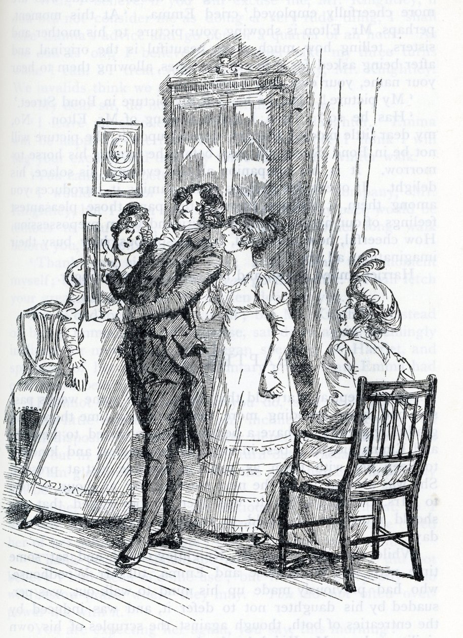 Illusztráció: "Emma", Jane Austen (illusztráció) alkotó: Hugh Thomson