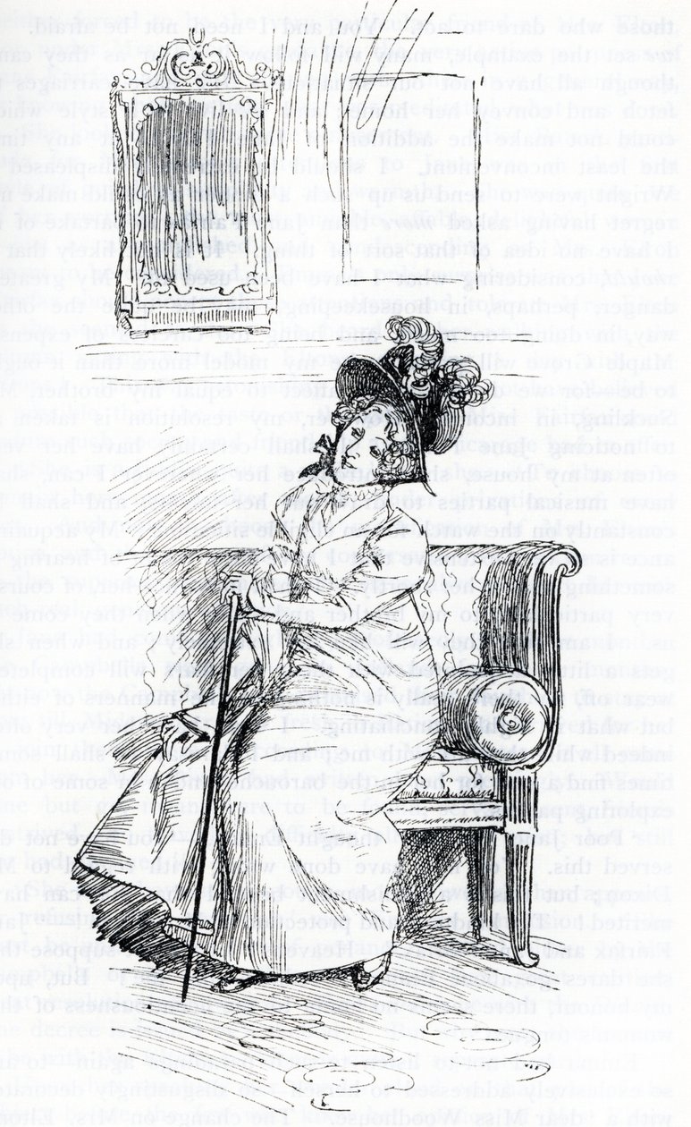 "Mrs Elton" (illusztráció) alkotó: Hugh Thomson