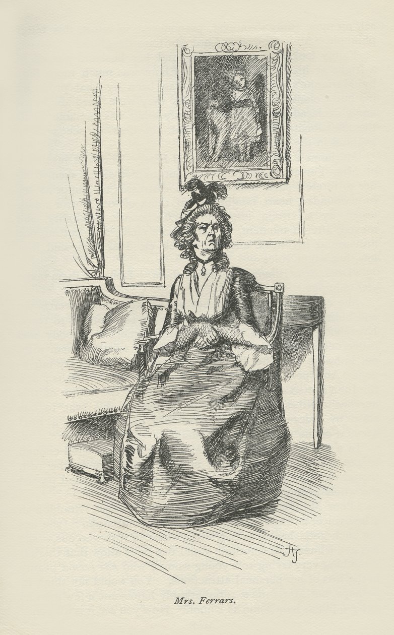 Mrs Ferrars, 1896 alkotó: Hugh Thomson