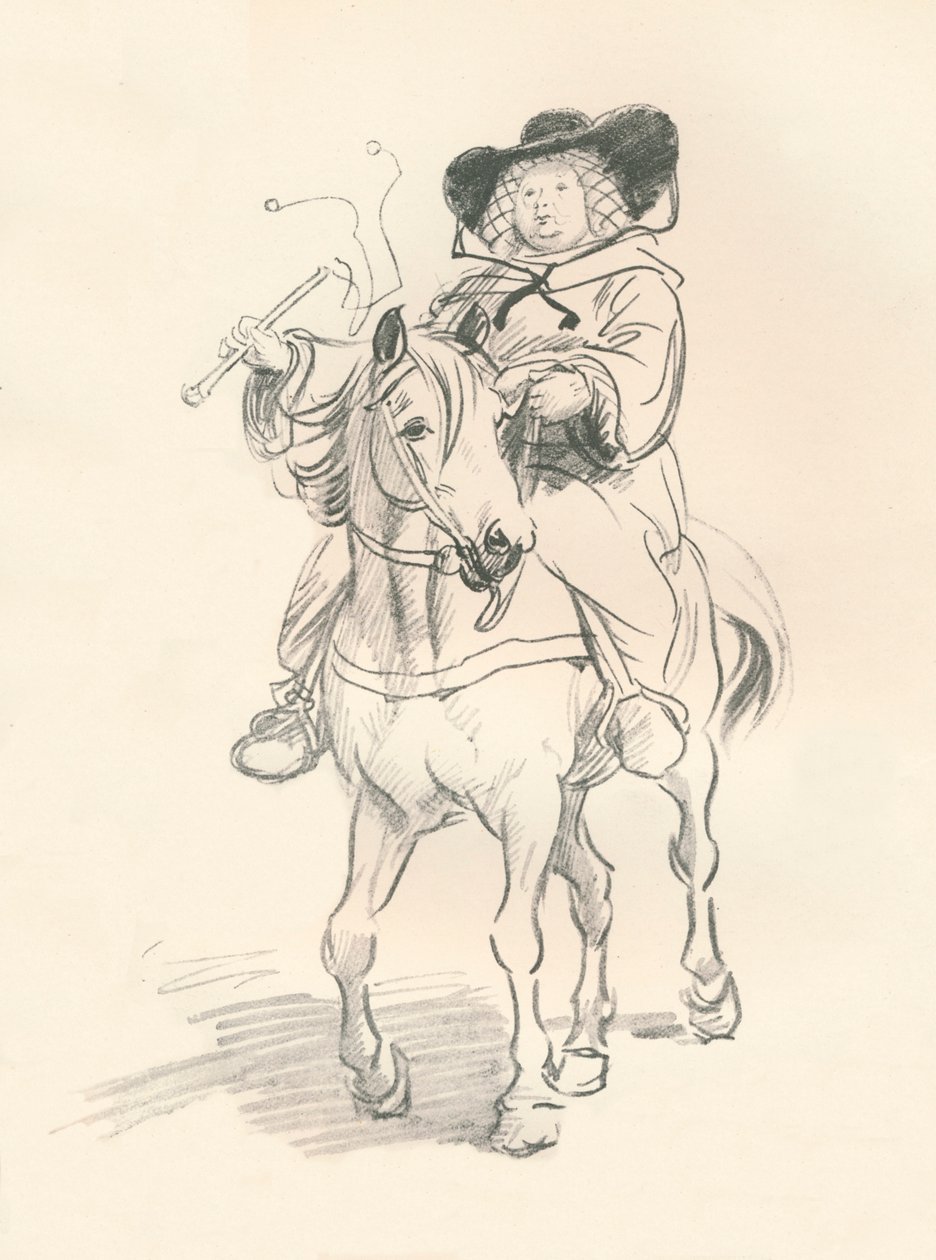 Előzetes vázlat a The Wife of Bath-hoz, c1917 alkotó: Hugh Thomson